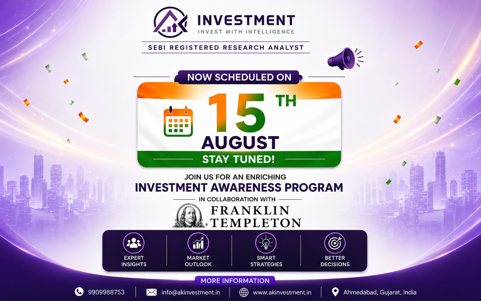 Investment Awareness Program (IAP) - August 2026